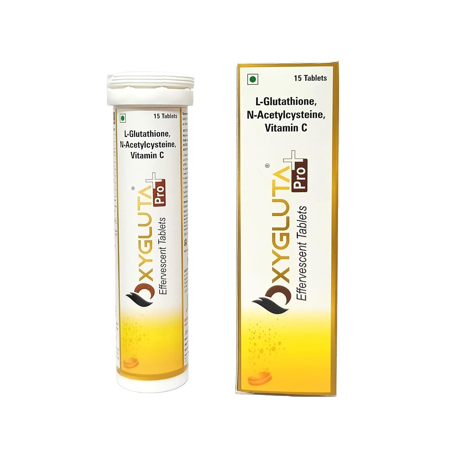 Oxygluta Pro+ LGlutathione (Reduced) 1000mg with Vitamin C Made with
