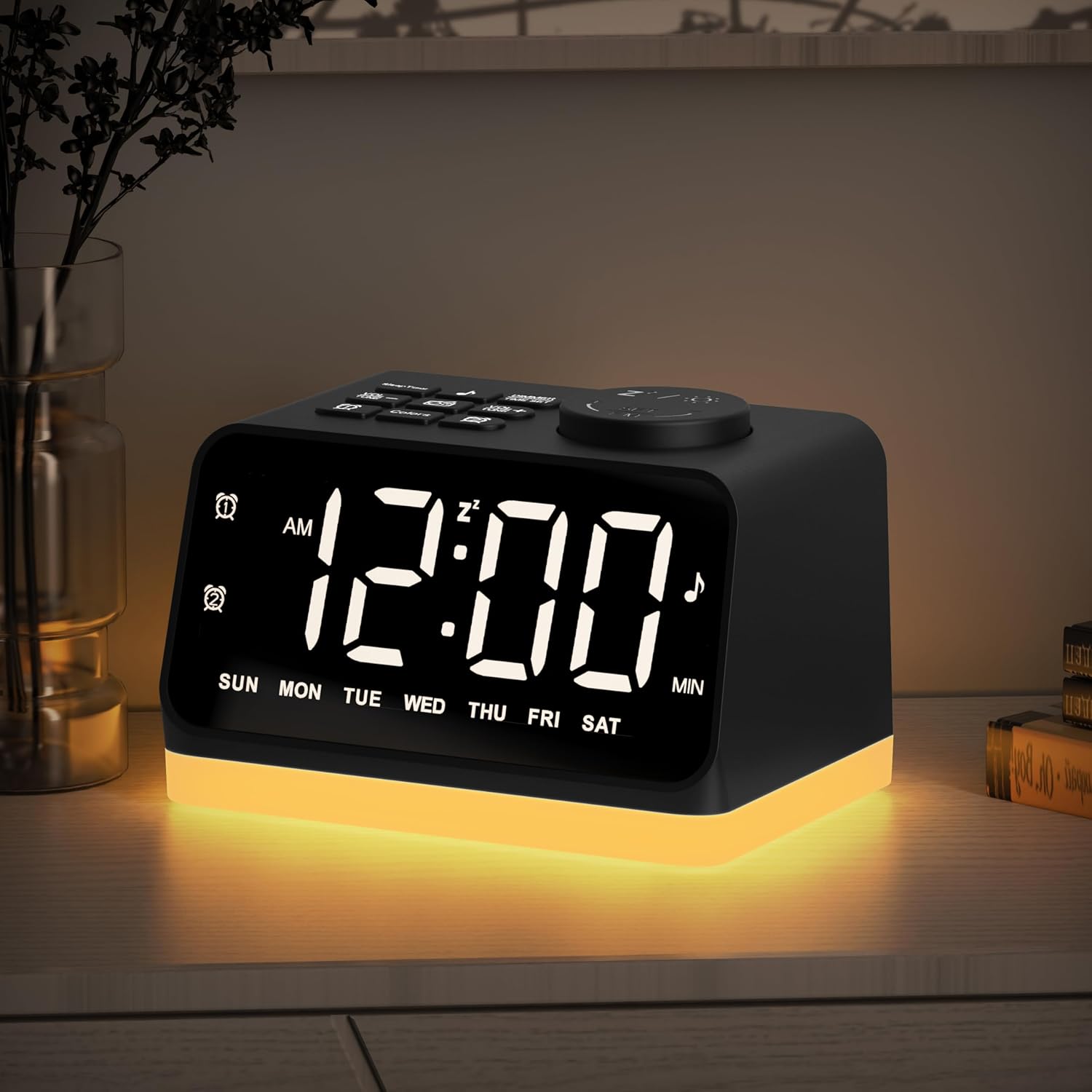 Digital Alarm Clock with FM Radio for Bedroom
