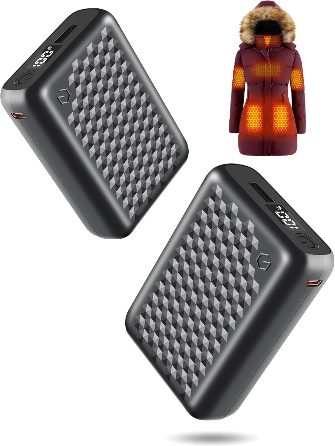 Genovega Women Graphene Heated Jacket + 2 Power Banks (L)