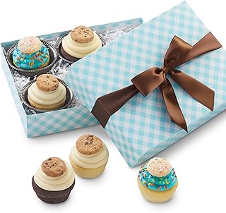 Cheryl's Cookies® Cupcakes Buttercream Frosted, Includes Vanilla, Chocolate, & Sprinkle Flavors, with Cookie, Gourmet, Gift for Birthdays, Parties & All Occasions, 6ct