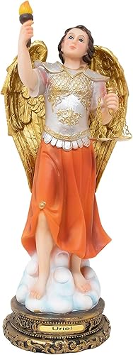 Miniatura 2 de Mi Santuario Estatua de Arcángel Uriel 12'' Uriel Arcangel 11.8 in (20048-GLD) Estatua religiosa, imagen religiosa, siete arcángeles, regalo