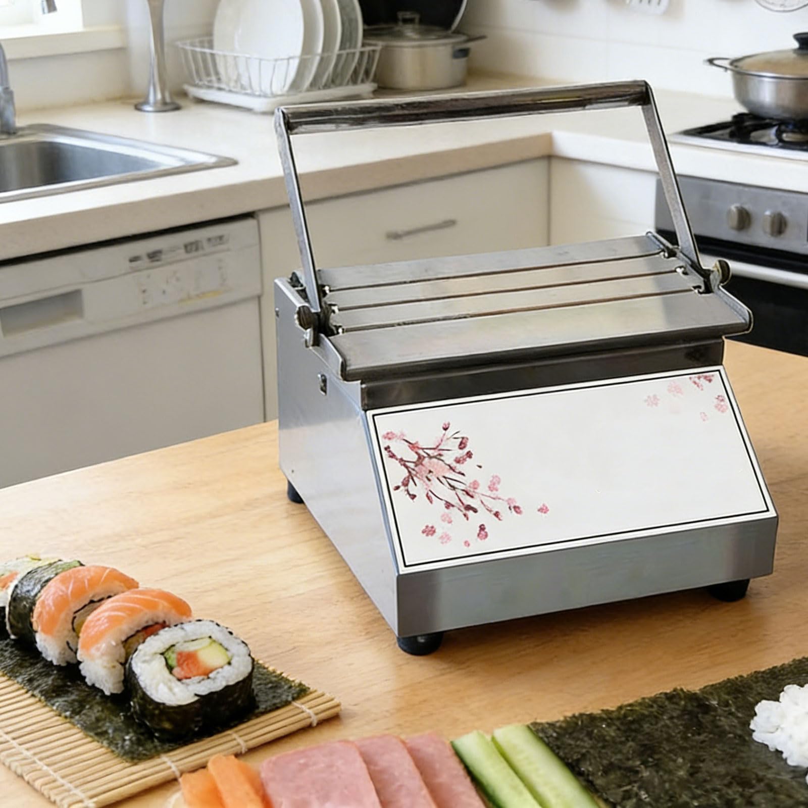 Ręczna kwadratowa maszyna do zwijania sushi, forma do sushi, wydajne narzędzie do formowania rolek ryżowych, zestaw do robienia sushi do domu, restauracji, baru przekąskowego