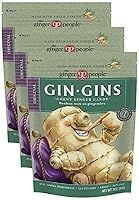 Vista 17 de GIN GINS Original Ginger Chews – Dulces 100% naturales de The Ginger People – Golosinas saludables envueltas individualmente – Hecho con el rizoma