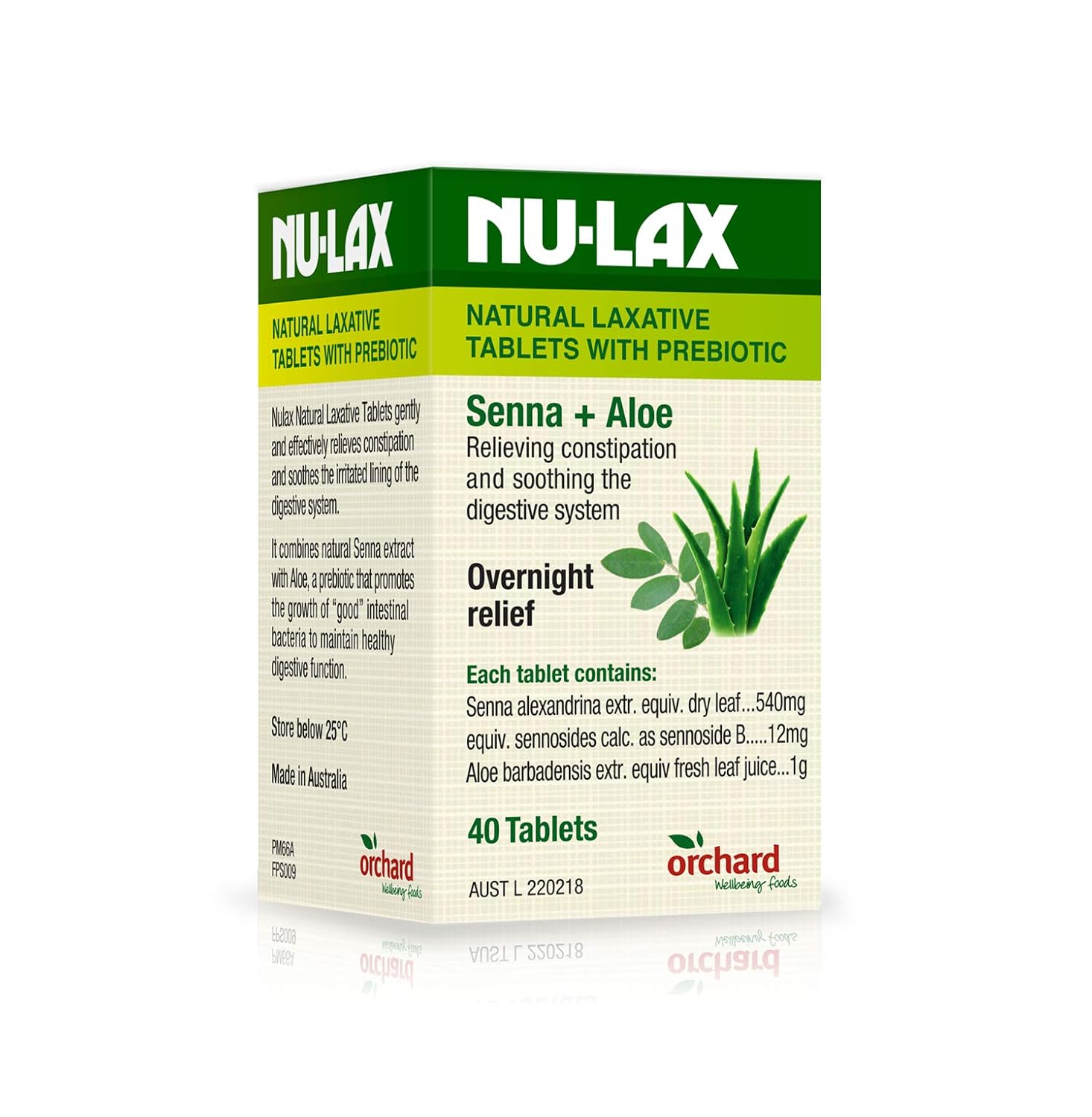 Comprimidos Laxativos Naturais com Prebiótico Senna + Aloe 40 ...