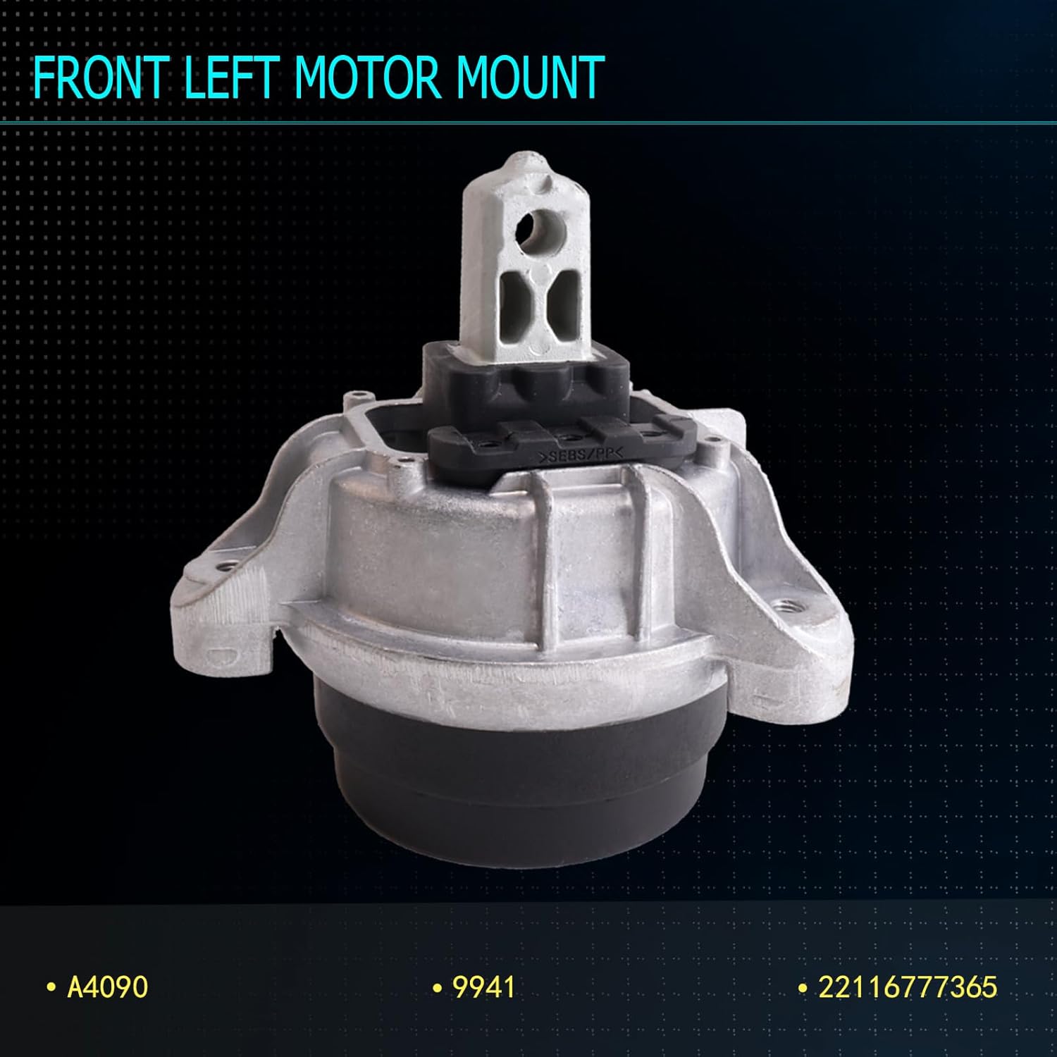 Set of 3 Engine Motor Mount Compatible with 2011-2016 535i 2011-2017 535i GT 2012-2018 640i 2013-2018 640i Gran Coupe 2013-2015 740i 740LI Replacement for A4089 A4090 A4091.