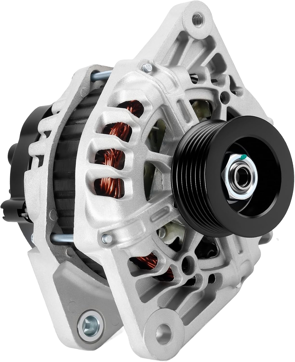 New Alternator Replacement for 2012 2013 2014 2015 2016 2017 Hyundai Accent, 2012-2017 Veloster, 2012-2013 Kia Rio L4 1.6 1.6L 90Amp Replace OE 13209 37300-2B300 37300-2B510 2607372 2616741