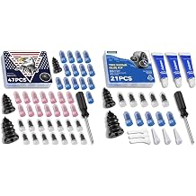 AUTOWN 68Pcs Tire Repair Rubber Nail Kit with Glue - Screw in Tire Plugs Set for Car Truck SUV Motorcycle Flat Tire Emergency