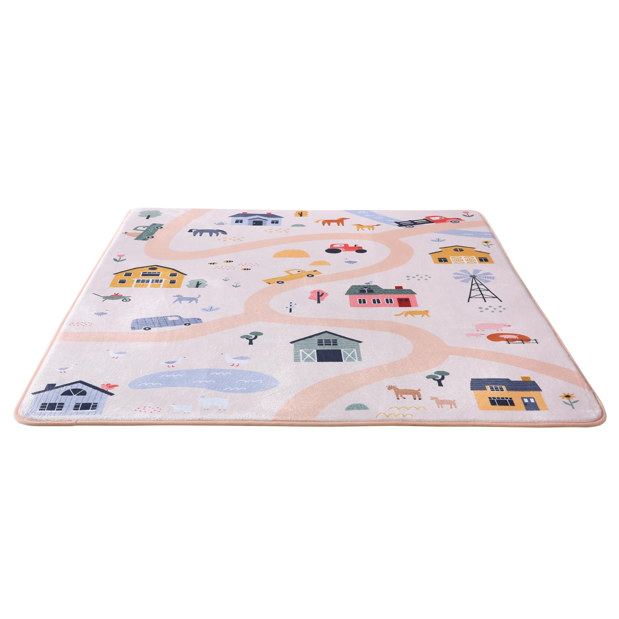 Hakuna Matte Wolkenweiche Spielmatte Baby 160x120x1,5cm | Kinderzimmer Teppich mit hochwertigem Hochdichter Polyurethan – Krabbelmatte Baby mit rutschfester Unterseite