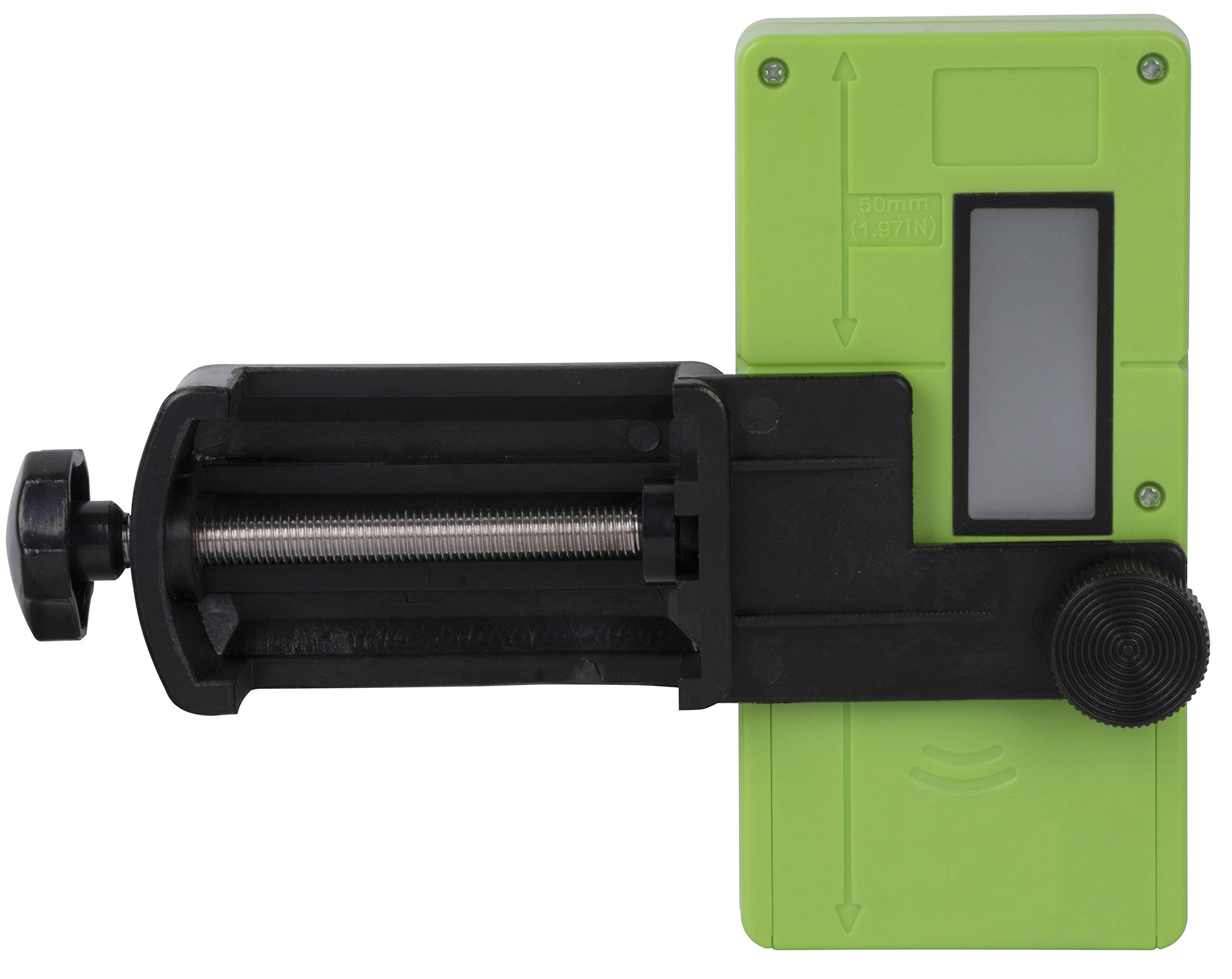 Laser detektor STREND PRO levelempfänger für Rote und Grüne laser bizu 50m inkl. Metallklemmhalter, laser reciever für Puls- Kreuzlinienlaser, 2 LCD-Displays