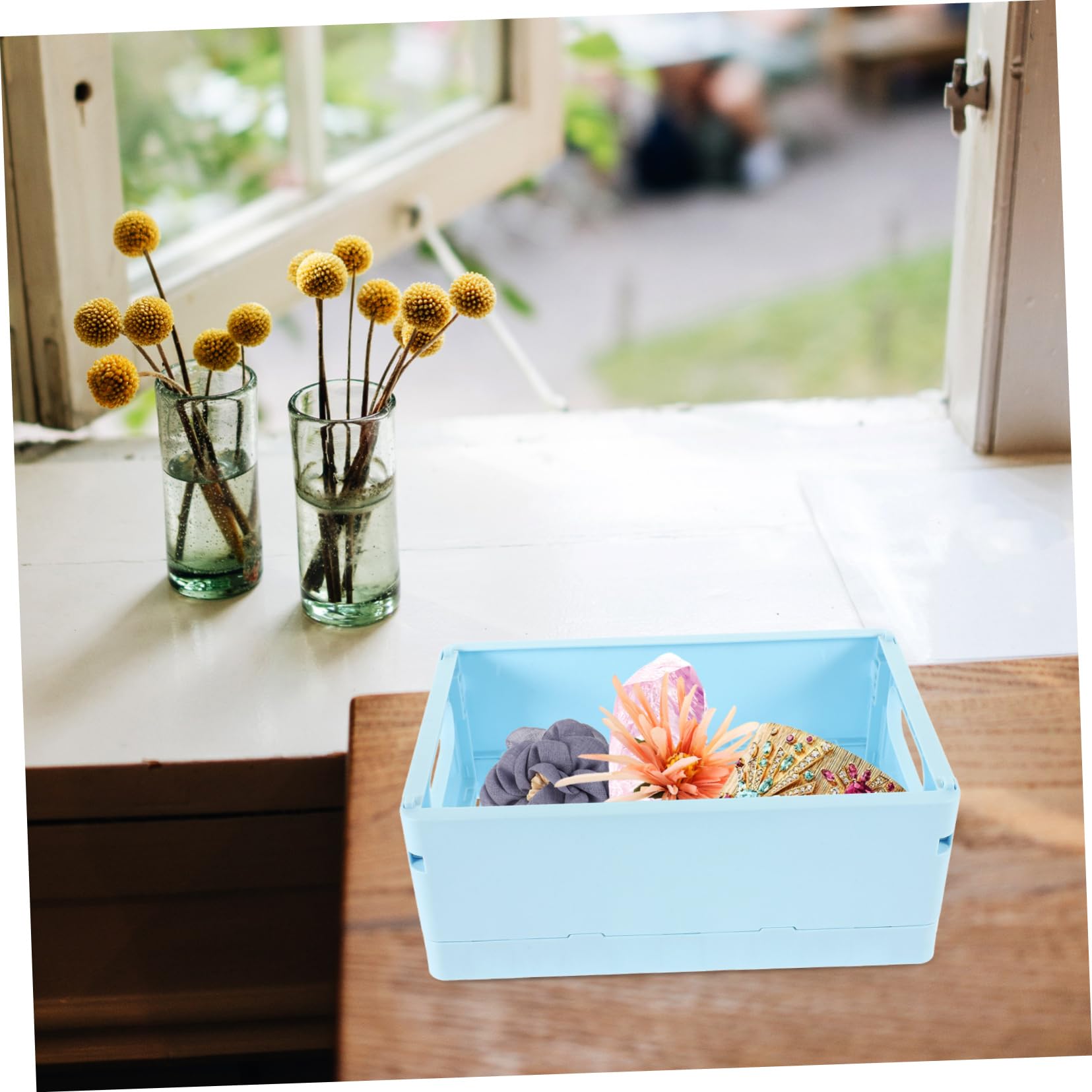 Ciieeo 4stücke Aufbewahrungsboxen Aus Kunststoff Stapelbar Für Kleinartikel Make-up Spielzeug Platzsparend Und Praktisch Für Schlafzimmer Und Home Office