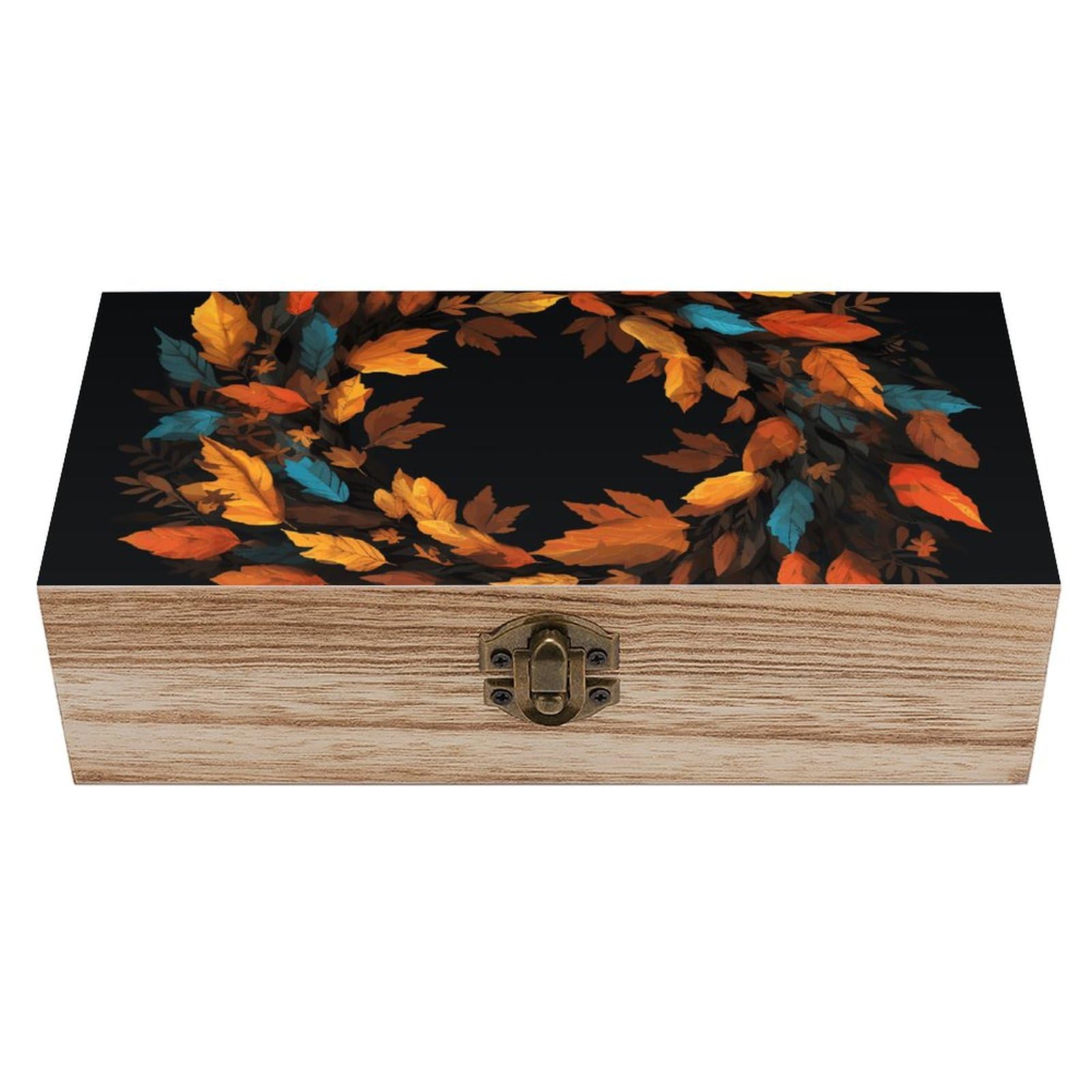Boîte à bijoux en bois motif feuilles pour sublimer votre coiffeuse