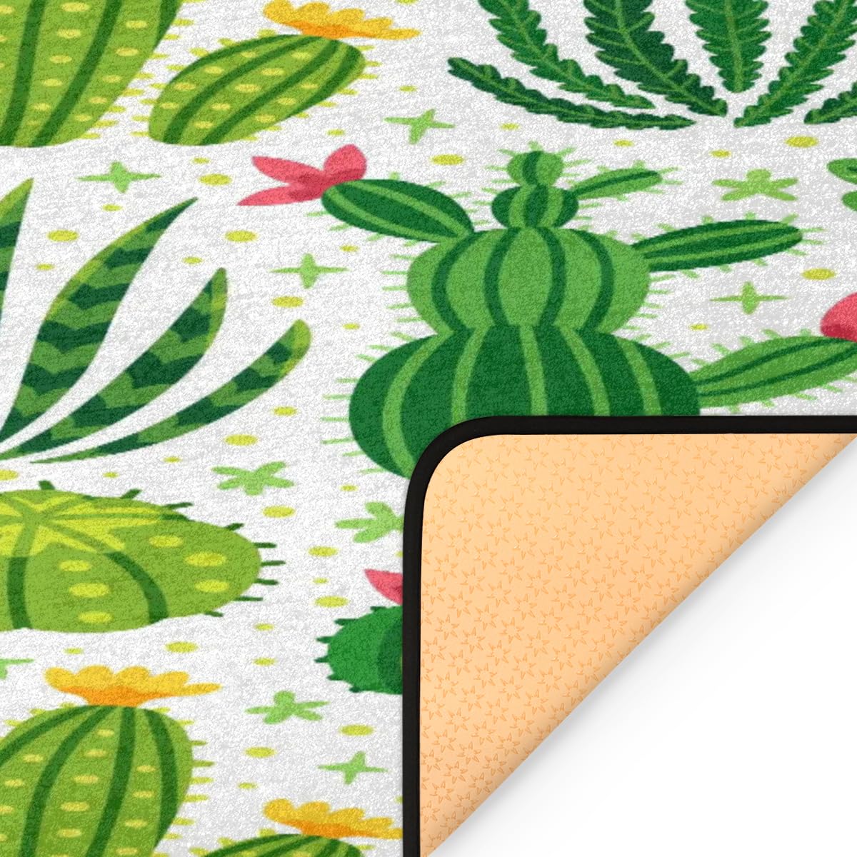 Amazon.de: TropicalLife Grner Kaktus-Teppich, 60 x 182 cm, Kaktus-Drucke,  fr Wohnzimmer, Schlafzimmer, Kche, Esszimmer, waschbar, lang, rutschfest,  Bodenmatte