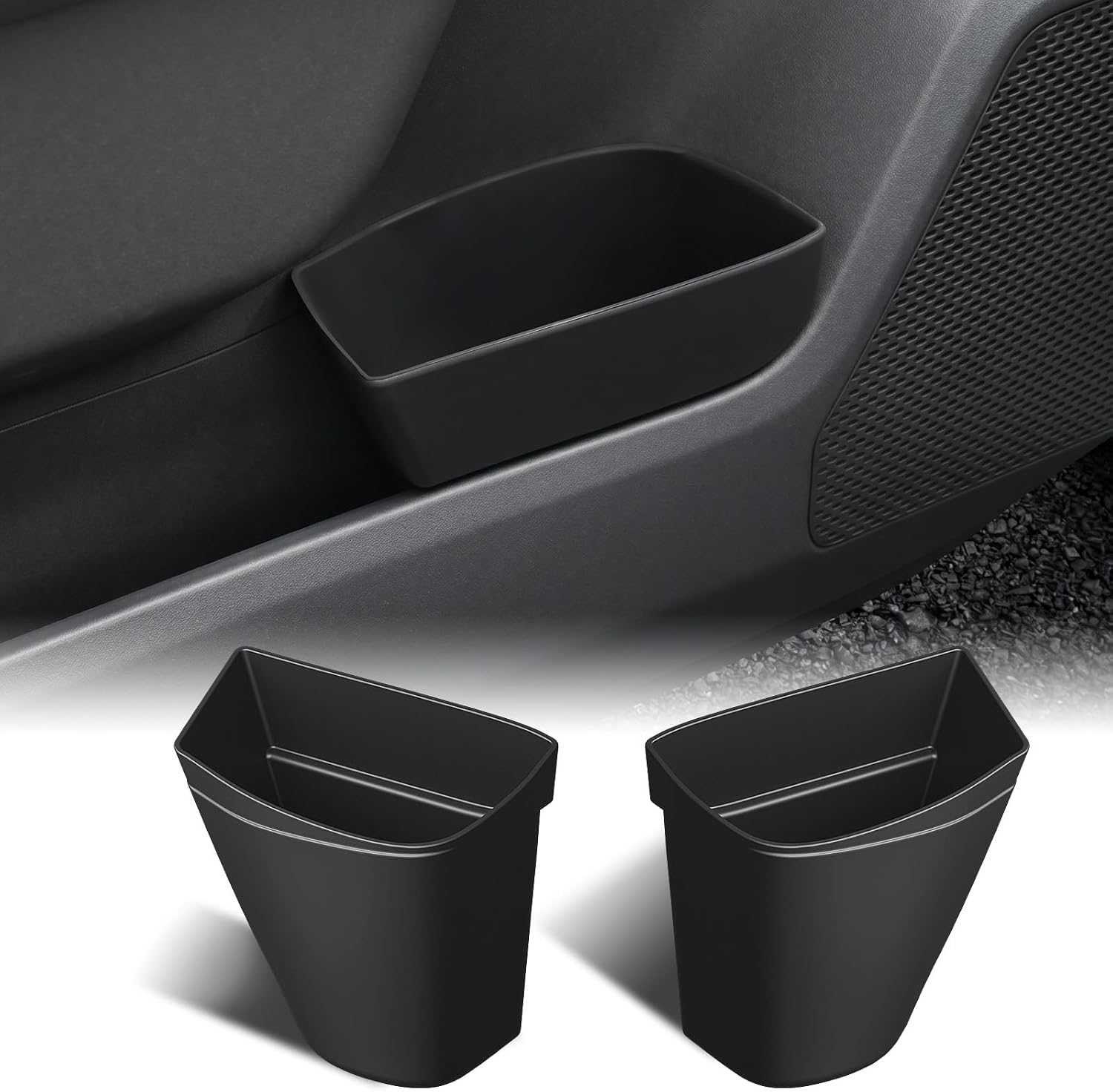 ELECFRESH Front Door Side Trash Can Set for RAV4