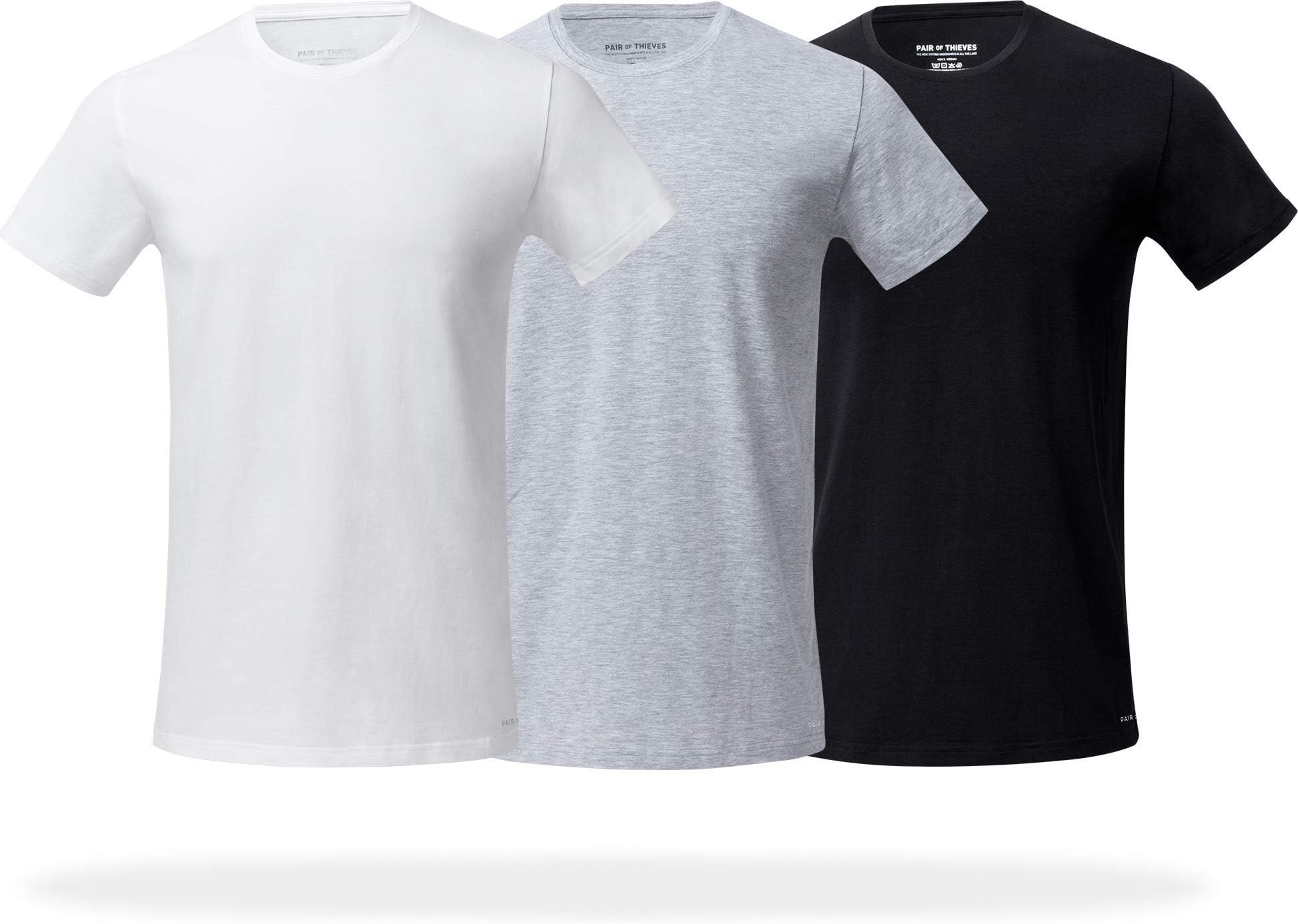 Pair of ThievesMen's Slim Fit Crew Neck T-Shirts, 3 Pack Super Soft Tees, AMZ Exclusive