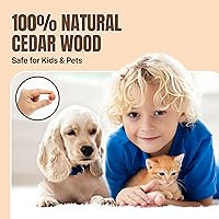 Vista 3 de 50 bolas de cedro para la ropa - Olor fresco para armarios y cajones - Protección para prendas - Ambientador de cedro para armarios y protección