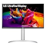 27UP650-W Monitor 27” UHD (3840 x 2160) IPS Display, VESA DisplayHDR 400, DCI-P3 95% Color Gamut, 3-Side Virtually Borderless Display, Height/Pivot/Tilt Adjustable Stand – Silver
