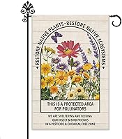 Vista 15 de Hafhue Grandma's Garden Little Helpers - Bandera de bienvenida para jardín, 12 x 18 pulgadas, doble cara para decoración de césped para exteriores