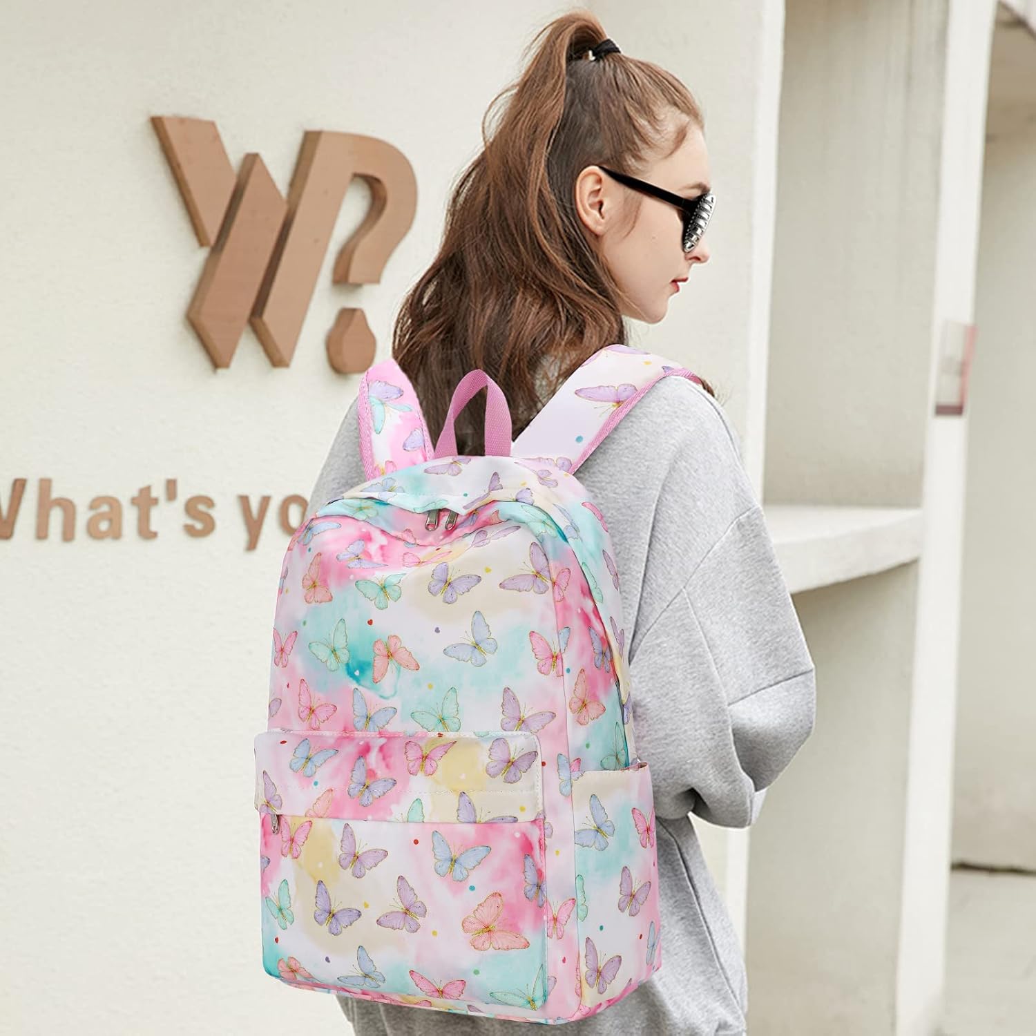 LEDAOU Backpack for Kids Boys Girls School Bags Teen Bookbags Set School Backpack with Lunch Box and Pencil Case