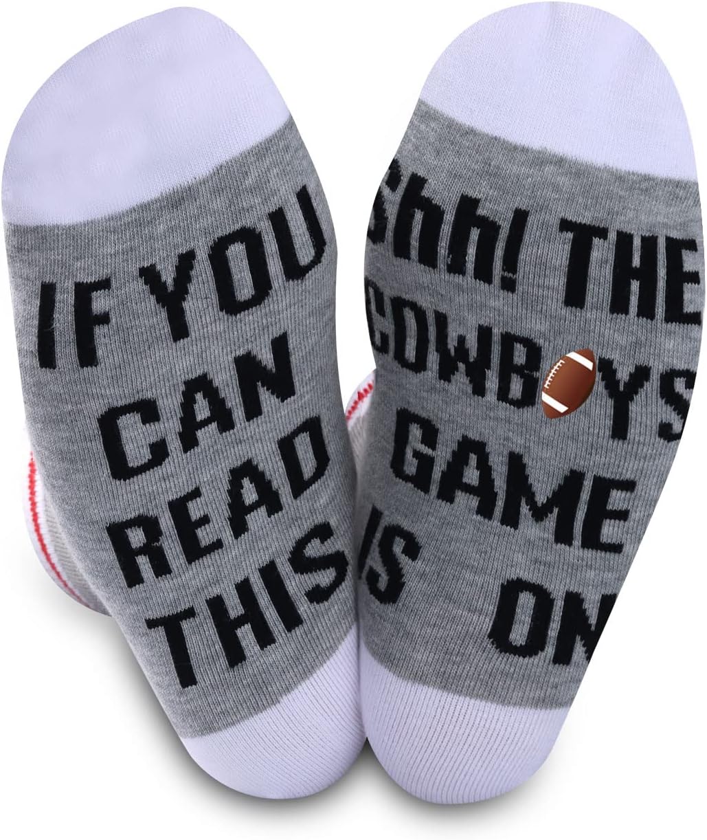 JTOUK American Football Gift Socks Football Fans Gift Funny Birthday Gift Novelty Football Socks
