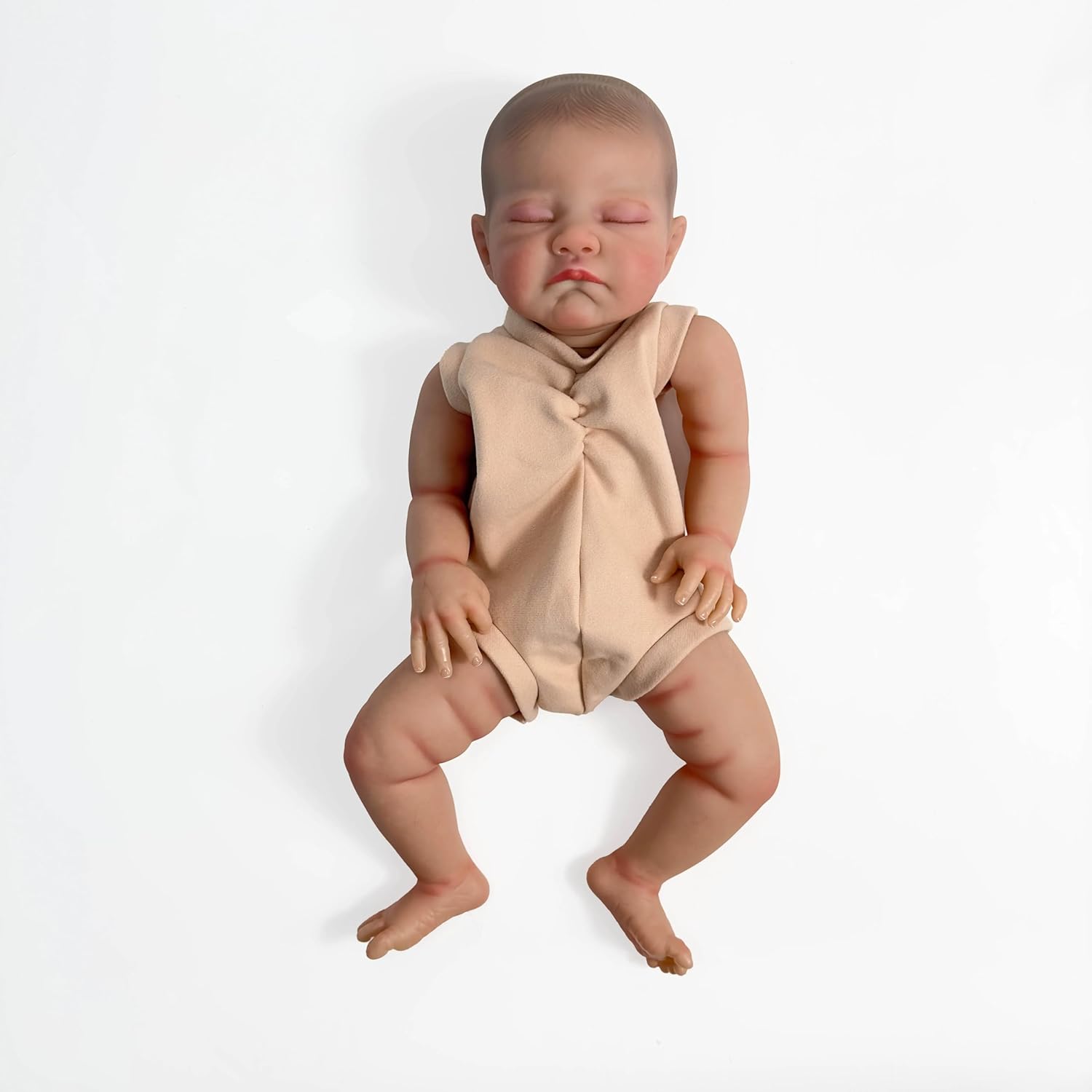 iCradle Reborn Baby Doll Kit DIY Already Painted Augest 20Inch Simulation Silicone Vinyl Dolls Blank Kit DIY Accessories Supplies for Kids Age 3+