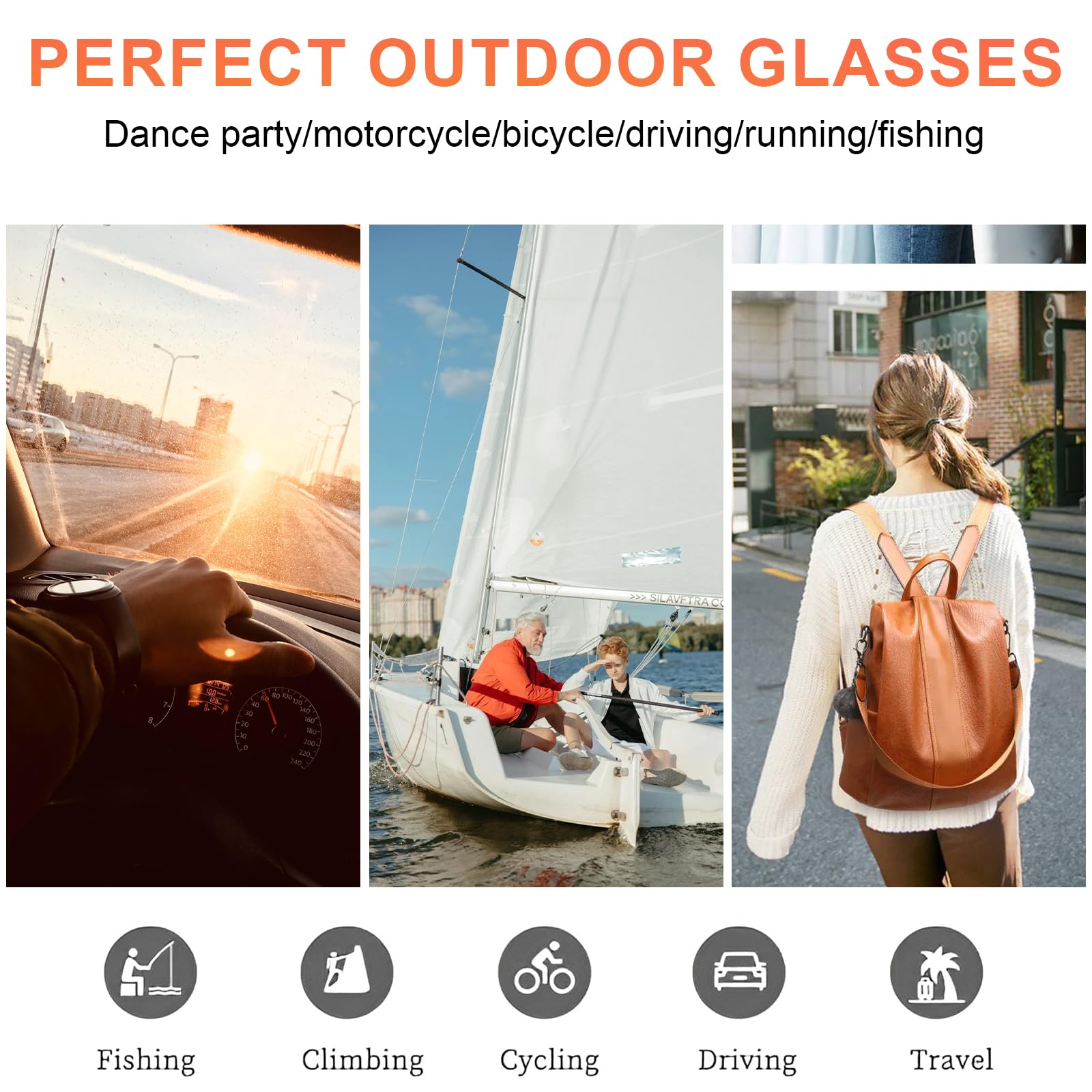 4 Pares Gafas de Sol Hombre Polarizadas, Gafas Polarizadas Pesca, Protección UV400 Polarized Sunglasses para Conducir, Pesca, Ciclismo