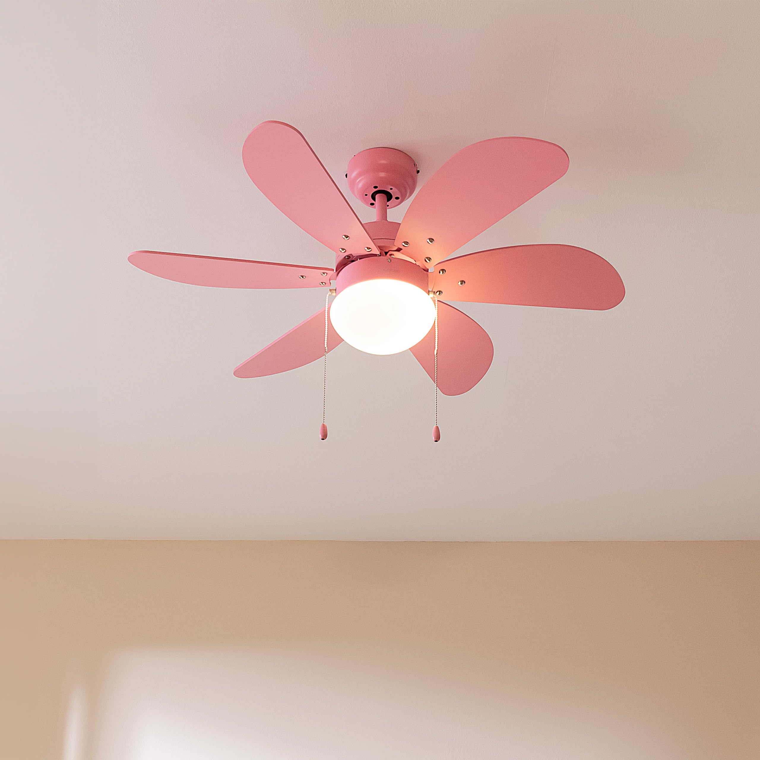 Cecotec - Wentylator sufitowy EnergySilence Aero 3600 Vision - 50 W, 36", 3 prędkości, 6 odwracalnych łopatek, tryb zima-lato, przełącznik łańcuchowy