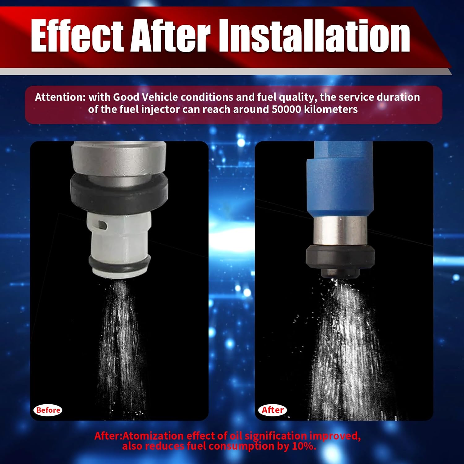 Set of 4 Fuel Injectors 16611AA720 FJ860 Replacement Compatible with Subaru Forester Impreza WRX STI Legacy Outback 2.5L H4 - Replaces 842-12341 297-0013 800-1896N