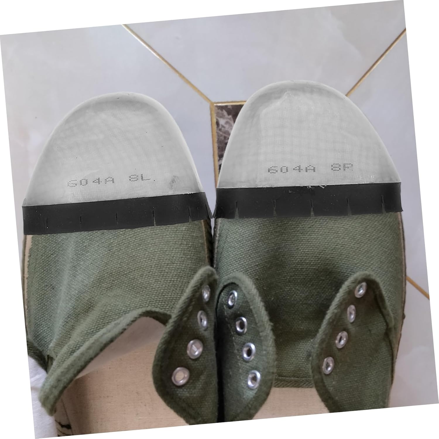 VALICLUD 4Pair Covers for Safety Footwear Metatarsal Protection Lightweight Breathable Design Crush Puncture Resistant Shoe Caps for Men Women
