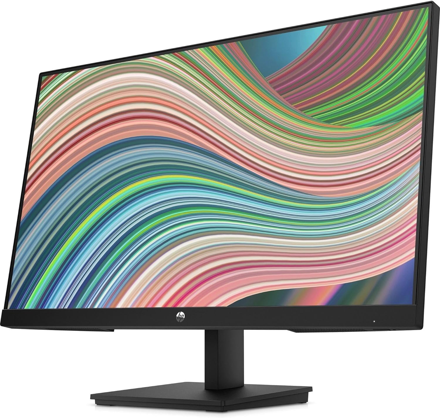HP V24iE G5 Monitor Full HD da 24" (1920 x 1080, 75 Hz, 5 ms, IPS, 16:9), AMD FreeSync, luce blu bassa, HDMI, VGA, DisplayPort, Joypad OSD, antiriflesso, inclinazione regolabile, nero