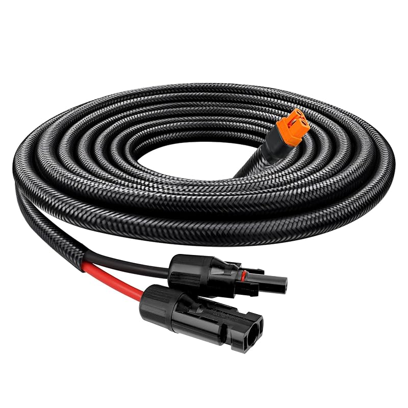 Cabo solar para XT60i MOOKEERF 10 AWG com revestimento antichamas, 1,52 m