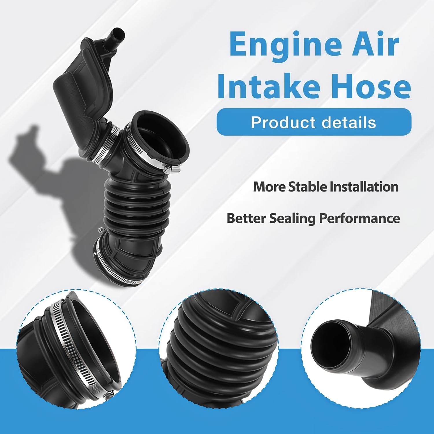 Air Intake Duct Hose Pipe Fit for Nissan Versa 2007-2012 1.8L ONLY, NV200 2013-2021 2.0L Replace 16576-EL00A, 16576EL00A, 16576-CJ40D, 16576CJ40D, 16576-EL00B, 319-50178