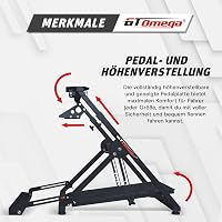 GT OMEGA APEX Versenykerékpár Állvány Logitech G923 G29 G920 Thrustmaster Kompatibilis 7