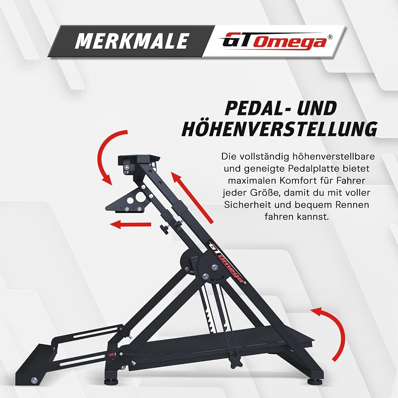 GT OMEGA APEX Versenykerékpár Állvány Logitech G923 G29 G920 Thrustmaster Kompatibilis
