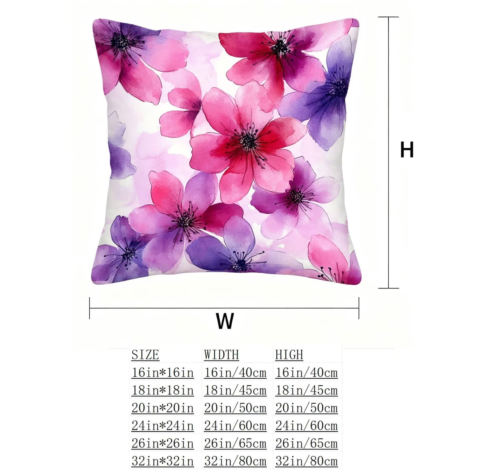 Fioletowa poszewka na poduszkę 65x65 czerwona poszewka na poduszkę 65x65 zestaw 4 super miękkich ochraniaczy 65 x 65 dekoracja jesienna kwadratowa poszewka na poduszkę Sofa do domu, sypialni, sofy