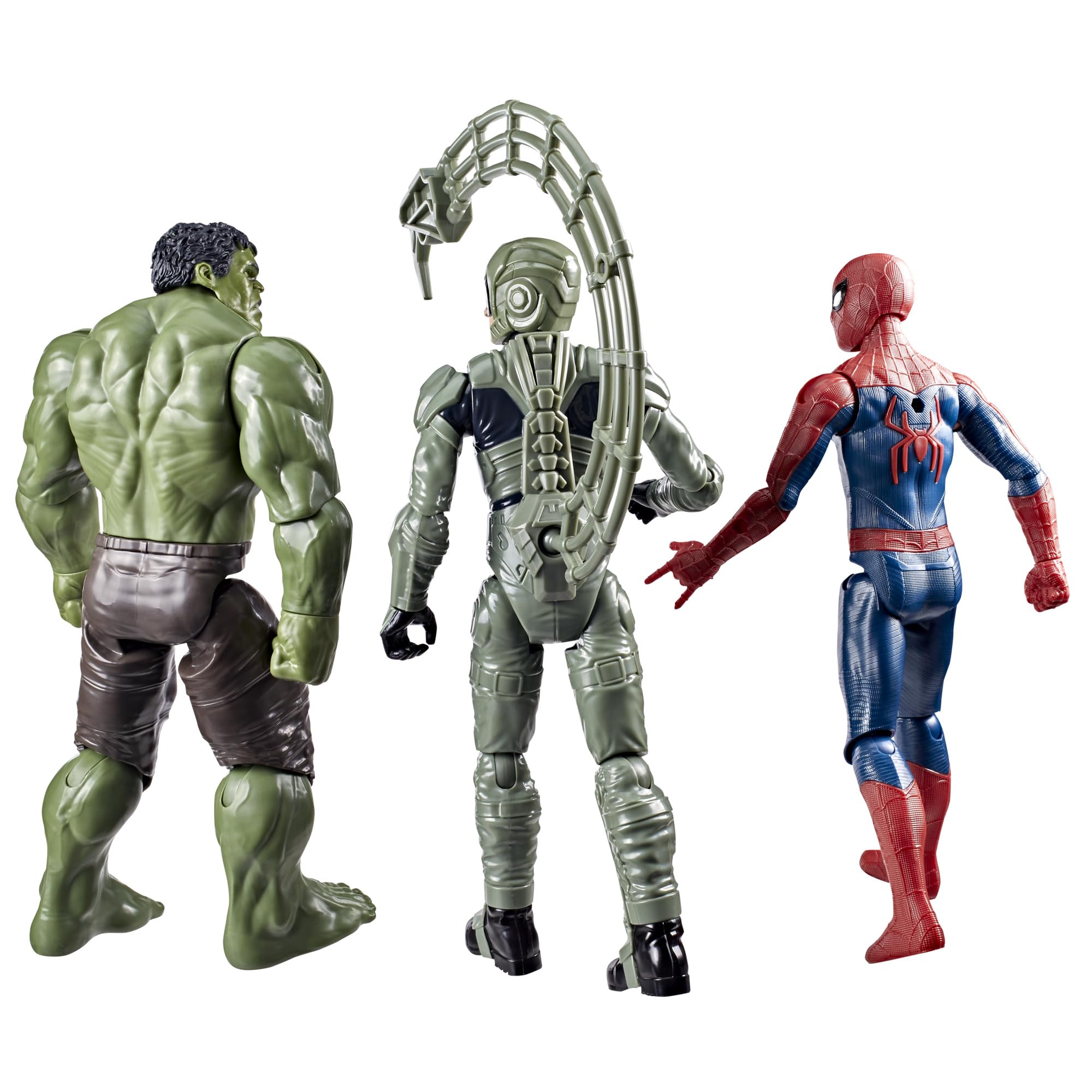 Hasbro Marvel Spider-Man: Brand New Day, Titan Series, Spider-Man, Hulk, Marvel's Scorpion, Confezione da 3 Action Figure