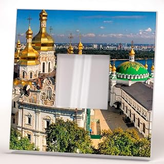 Monastery Kyiv View Pechersk Lavra Ukraine Wall Framed Mirror Printed Kiev Decor Home Design Gift