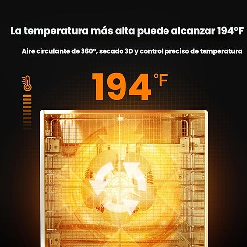 Miniatura 3 de Máquina deshidratadora de alimentos con 8 bandejas de acero inoxidable, deshidratador de 500W para charqui, secador de hongos a 190F, secador de