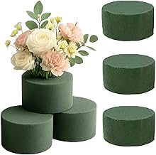 6 pcs Round Floral Foam for Fresh Flower Arrangements, Foam Bricks, Eco-Friendly, Long-Lasting Hydration