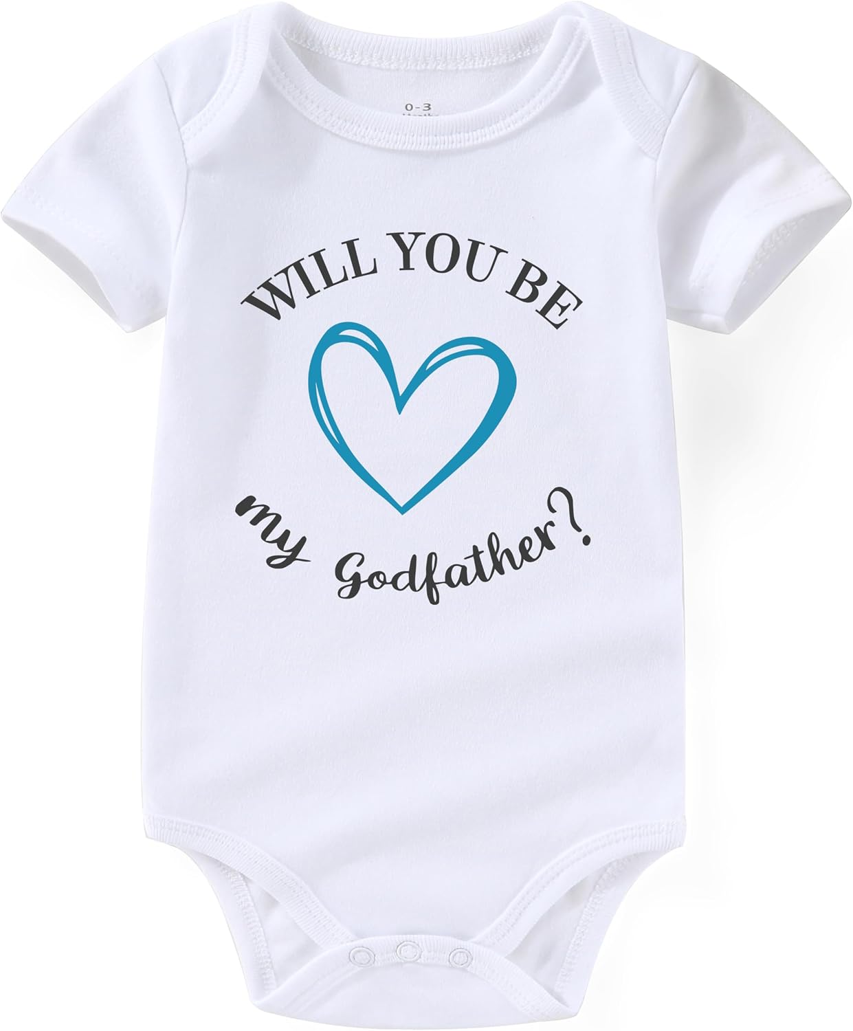 Will You Be My Godmother Godfather Proposal Newborn Baby Clothes Godparents Infant Boy outfits