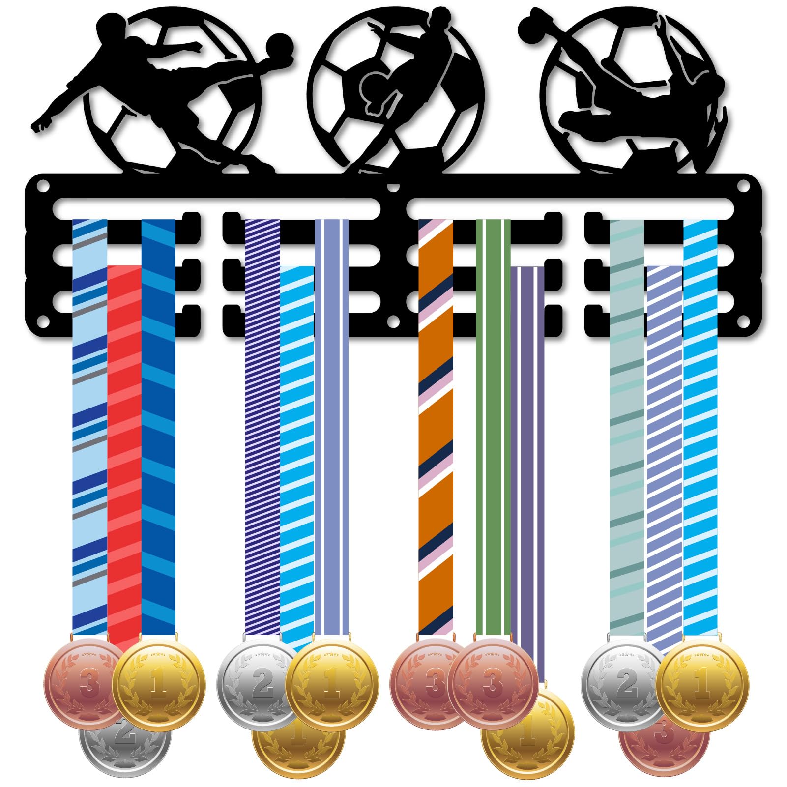 CREATCABIN Soporte para Medallas de Atletismo, Soporte para Exhibición de Medallas, Marco de Pared, Atletismo, Corredores, s Deportivas, Cintas, Soporte para Colgar, Ganchos Pequeños para Correr En la — view 9