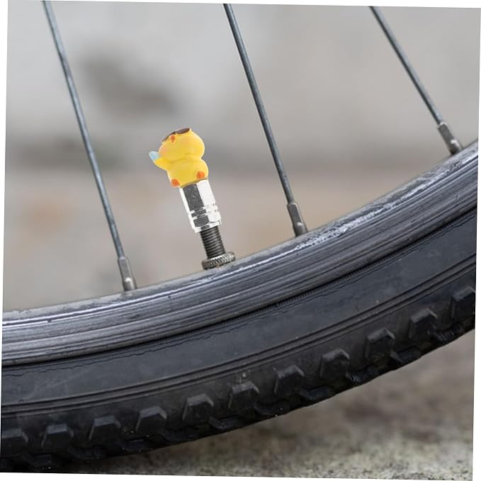 Kisangel 4pcs Tapas de Válvula para Neumáticos de Bicicleta miniatura 4