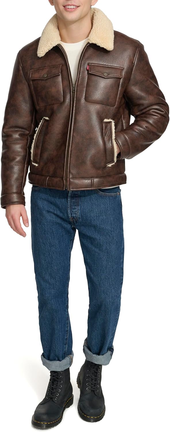 Levi's Men's Faux Shearling Trucker Jacket - Image 2