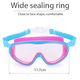 2 Pack Kids Swim Goggles, Swimming Glasses for Children from 3 to 15 Years Old