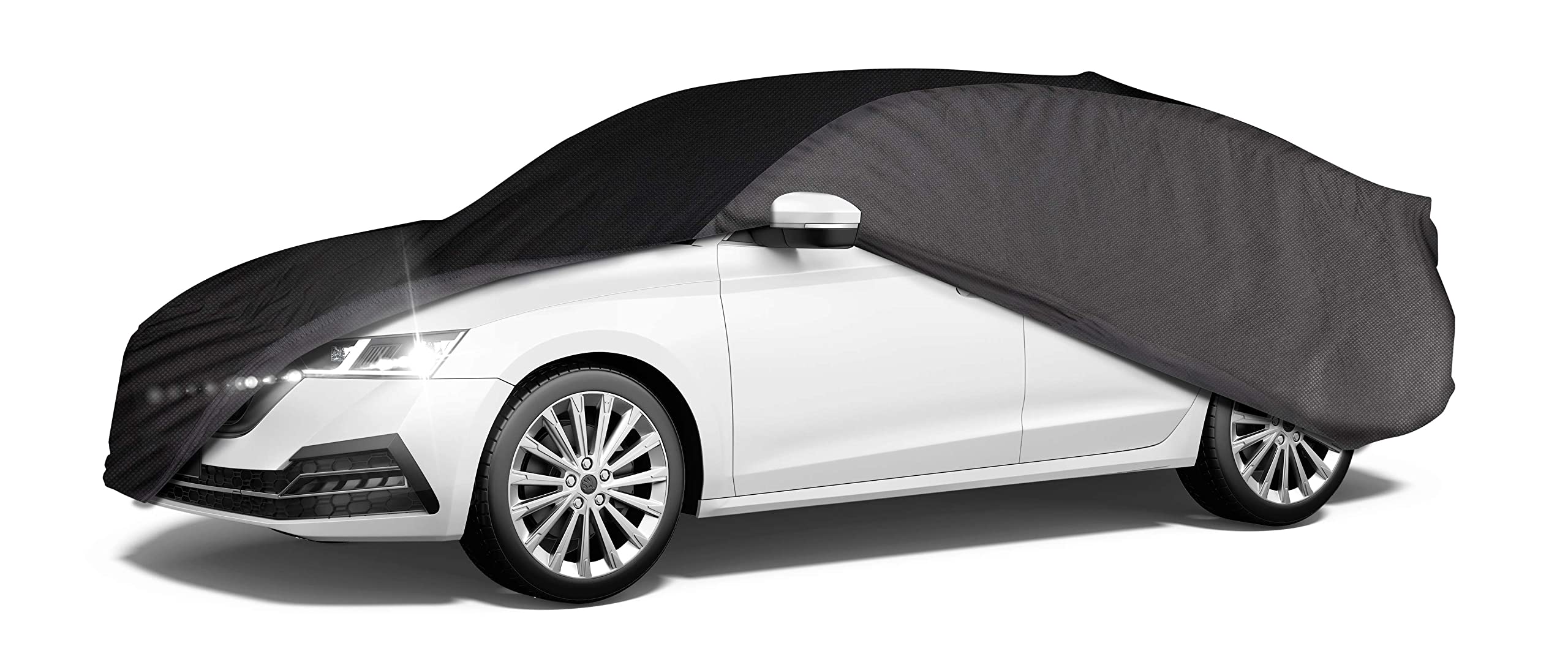CarComfort Telo Auto da Interno, traspirante, salvavernice, con protezione antipolvere, sacca incl. - Station Wagon Taglia 5: 440 - max. 479 cm lunghezza, nero