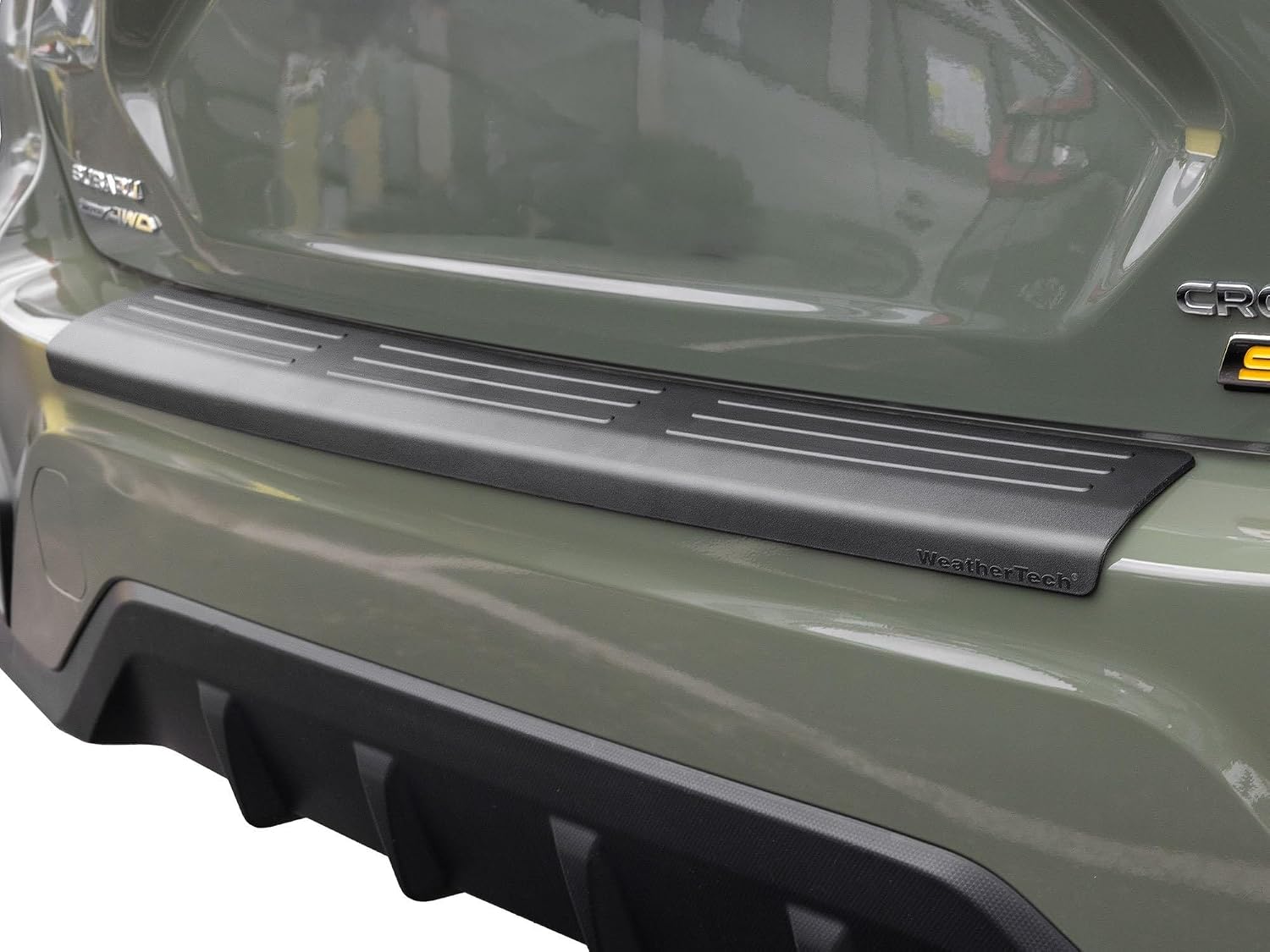 WeatherTech Custom BumperTopper for Subaru Crosstrek, Crosstrek Hybrid Rear Bumper Protector (BP0092), Black