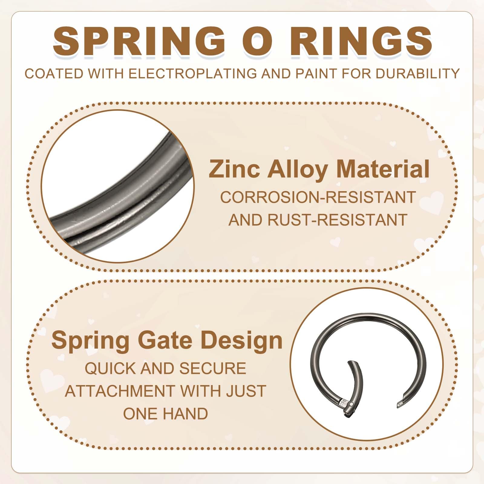 PATIKIL Metal Spring O Rings 50mm - Image 3