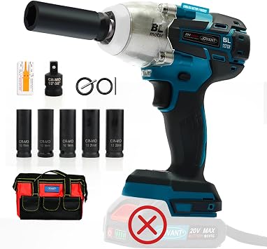 Cordless Impact Wrench Kit, 737Ft-lbs1000N.m Brushless Electric Impact Gun, Power Impact Wrenches with 5-Mode Speed,Torque Wrench 1/2 Drive for Car/Truck RV/MowerNo Battery