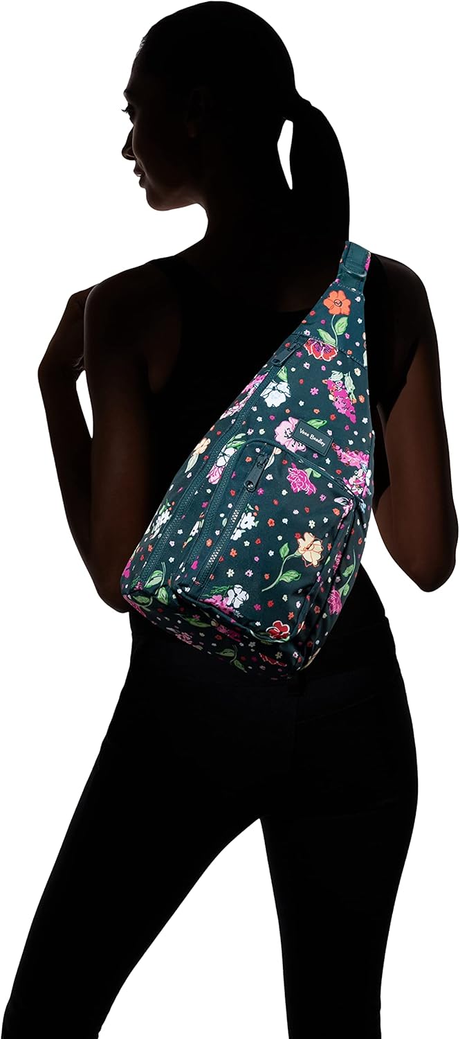 Vera Bradley Women's Recycled Lighten Up Reactive Sling Backpack Bookbag