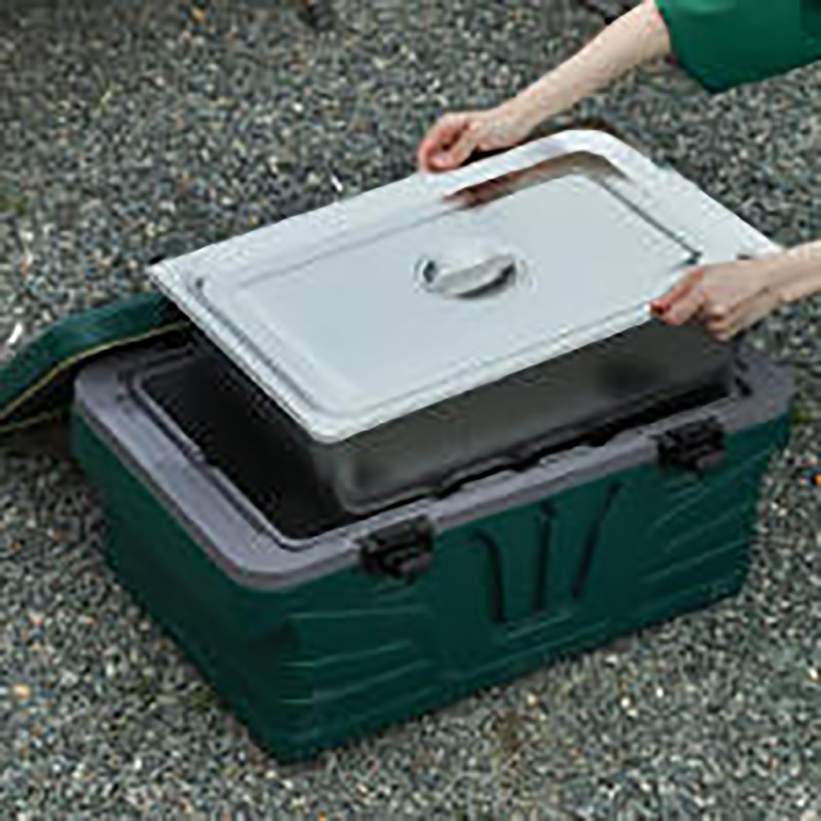 JOSOGO Stainless Steel Insulated Box, Portable Thermal Cooler Box Leakproof for Camping Picnic Travel Food Drinks Storage(1A)