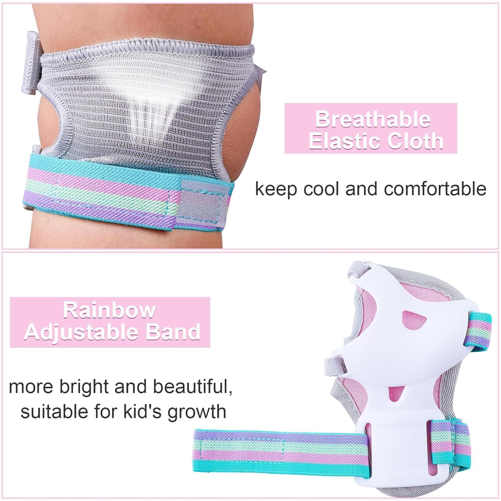 Set Protezioni Bambini 3-8 Anni - Ginocchiere, Gomitiere, Polsiere Con Zaino Unicorno, Per Sport Estremi - Foto 9